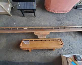 #10002 • (2) Wooden Shelves
