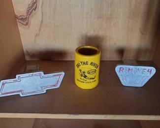 #10042 • (2) Tow Hitch Covers and "Ski the River Cozie
