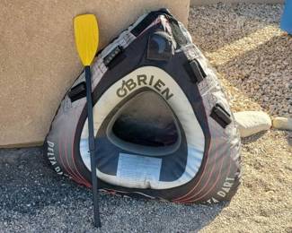 #15322 • O`Brien 2 Person Water Raft & Raft Oar
