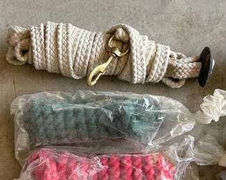 #2058 • (5) NEW Lead Ropes and (1) Lunge Line
