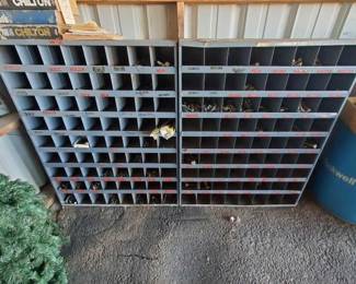 #10530 • (2) Washer Screws & Bolts Storage Shelves
