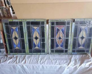 #10062 • (3) Stainglass Windows
