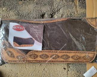 #186 • Showman Aztec Tooled Saddle Pad
