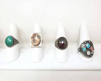 #11 • (4) Sterling Silver Rings ,57g
