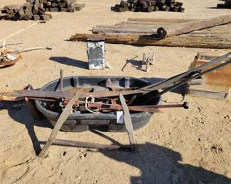 #1944 • Vintage Farm Tools and Pogo Stick
