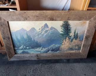 #10012 • Rustic Vintage 1970's Robert Wood Print
