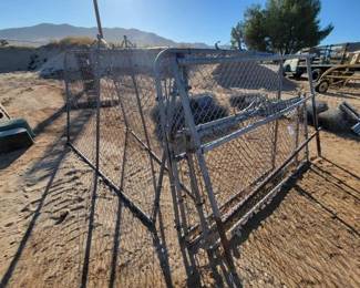 #12 • 5 Chain Link Gate Sections and 1 Steel Pole Fence Section

