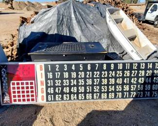 #1500 • Autotronic 7000 5000 Bingo Sign and Table

