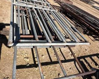 #244 • Eight Assorted Corral Panels
