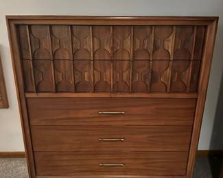BUY IT NOW: Vintage Mid-Century Modern Walnut Highboy Dresser by Kent Coffy. $400