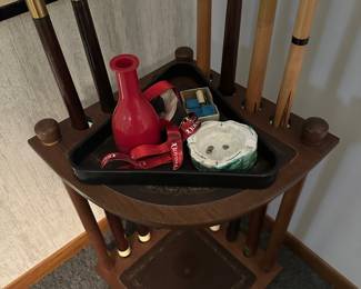 BUY IT NOW: Vintage Pool Table with Cues/Cue Rack. $300