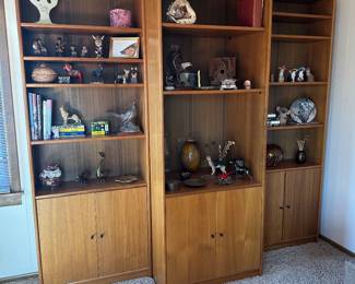BUY IT NOW: Vintage Mid-Century Modern Danish Teak Shelving Units. Set of 3. $700