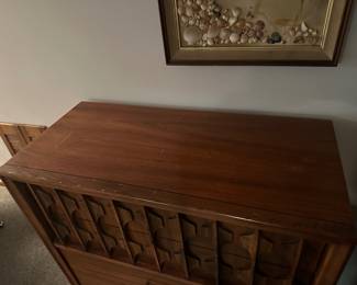 BUY IT NOW: Vintage Mid-Century Modern Walnut Highboy Dresser by Kent Coffy. $400