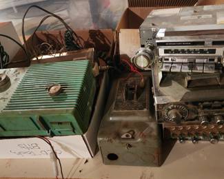 Silvertone radio and Various car radios