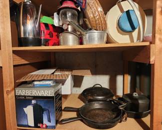 Cast Iron pots and pans