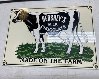 Hersheys tin sign