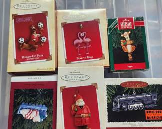 We have Hallmark ornaments