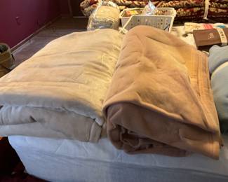 Blankets in master bedroom 