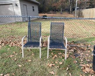 Two lawn chairs