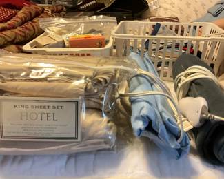 Sheet set - king, 2 heating pads