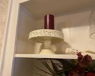 Cake stand & candle