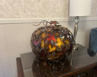 Very large metal pumpkin 
