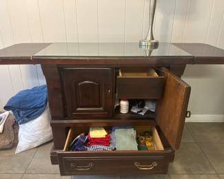 Inside of cabinet