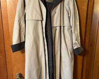 London Fog lined long coat