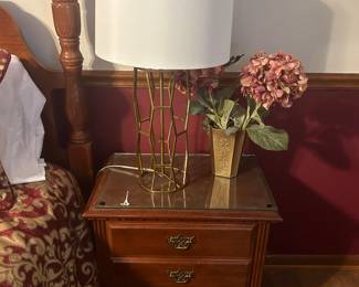 Two matching bedside tables