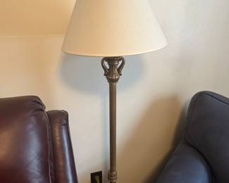 Floor lamp in first bedroom on left