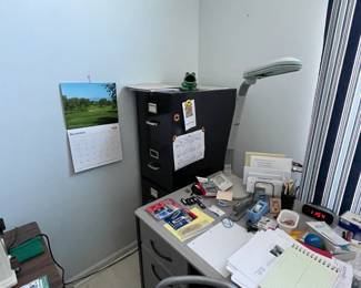 . . . four-drawer file cabinets