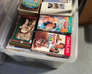 . . . more VCR tapes