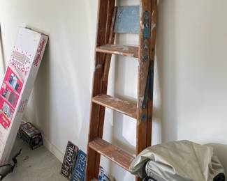 . . . wood step ladder