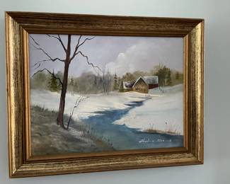 . . . winter scape oil
