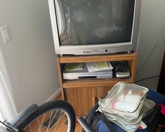 . . . vintage box TV and stand