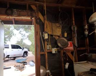 #1130 • Saw Blades, Chainsaw Chains, Propane Lantern, Heat Lamp, Shifter and Cables
