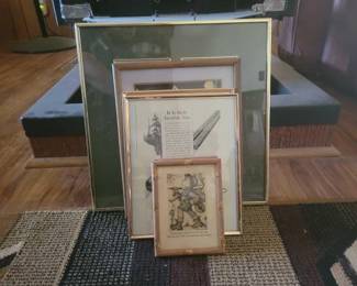 #864 • 7 Framed Artwork
