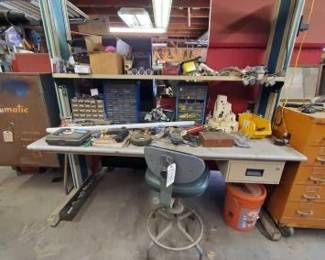 #1114 • Shop Workstation with Miscellaneous Items
