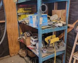 #1164 • Metal Rack, Panasonic Cordless Phones, Fido-Shock
