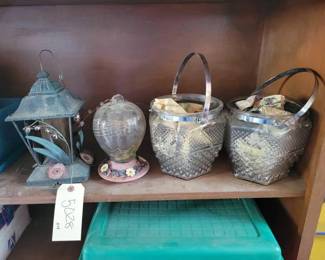 #5028 • Bird Feeders and Glass Jars.
