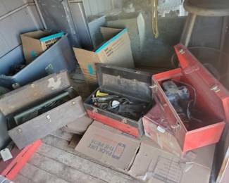 #5536 • (3) Tool Boxes With Tools
