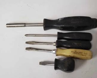 #1010 • Snap-on Flat Heads, Screw Driver, & Snap-on Bithead Screw Driver
