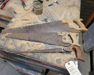 #1161 • 3 Vintage Saws

