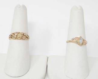 #314 • (2) 10k Gold Rings, 4g
