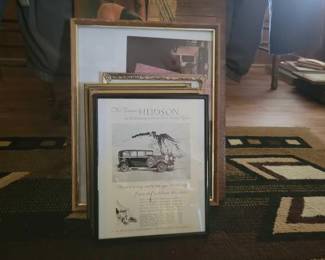 #860 • 7 Automobile Framed Artwork

