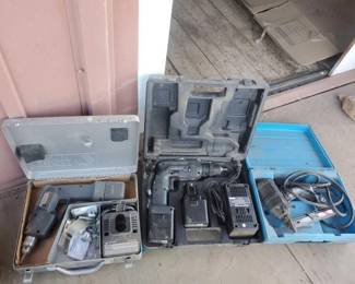 #5512 • (2) Drills & Electric Tacker
