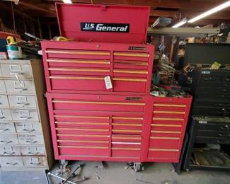 #1104 • US General Tool Box with Tools
