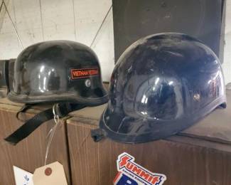 #1000 • (2) Half Faced Biker Helmets
