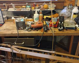 Mobile workbench and New without tags hospital bed