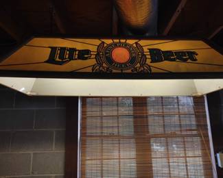 Lite Beer pool table light……plastic shade but still very cool
